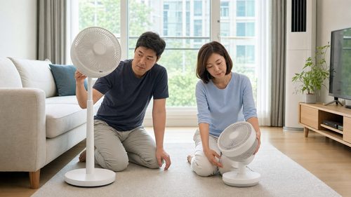 BLDC 서큘레이터 선풍기 차이 거실 제품 비교